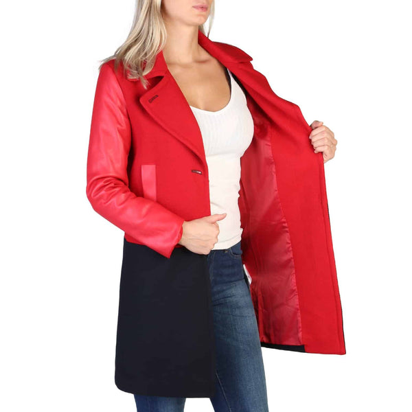 Cappotto da Donna Armani Exchange Rosso e Nero Collezione Autunno Inverno