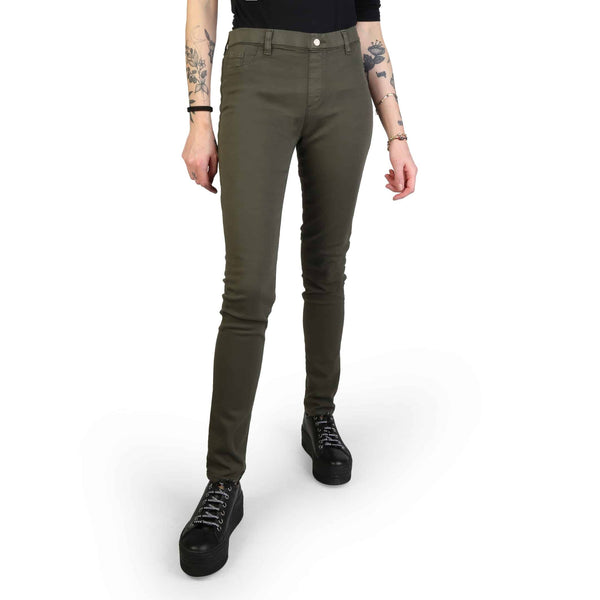Pantaloni Jeans Skinny da Donna Carrera Verde scuro Aderenti