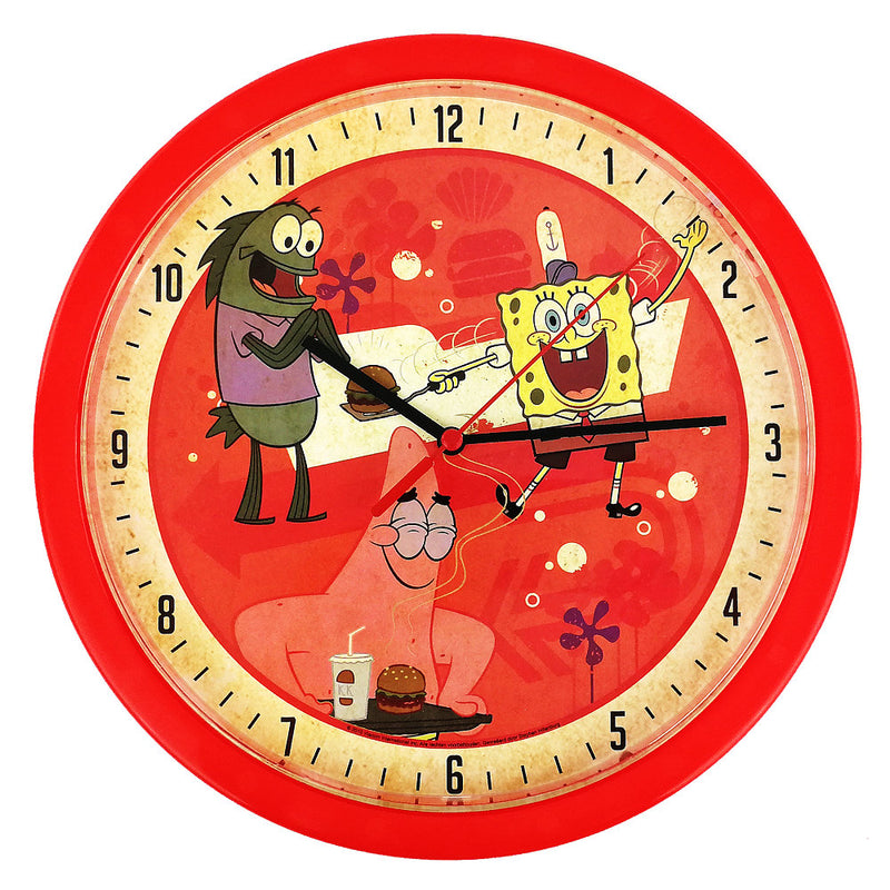 Orologio da Parete di Spongebob per la Camera da Letto dei Bambini Analogico a Batterie