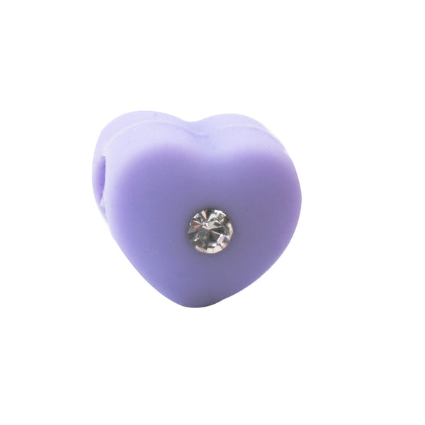 Perlina Donna Morellato a Forma di Cuore Viola con Brillante Centrale (1 cm)