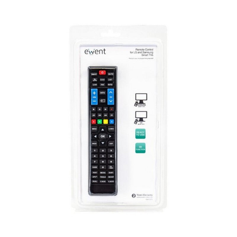Telecomando per Smart TV Ewent EW1575 Nero