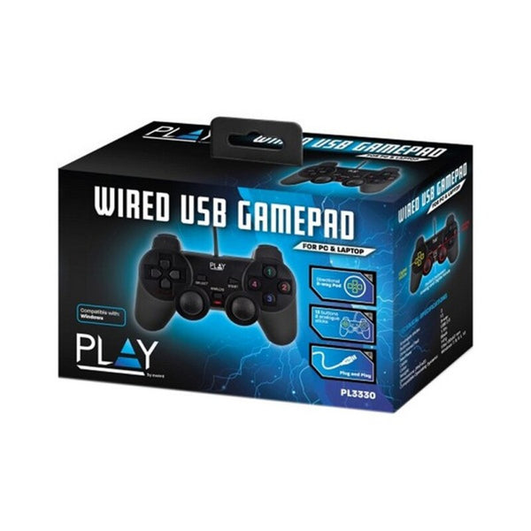 Controller Gaming Ewent PL3330 USB 2.0 PS3/PC Nero