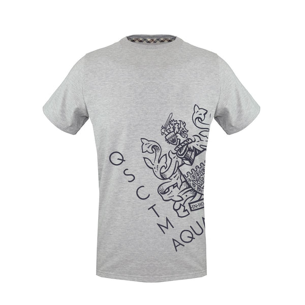 maglietta a maniche corte uomo Aquascutum - t-shirt grigia in cotone