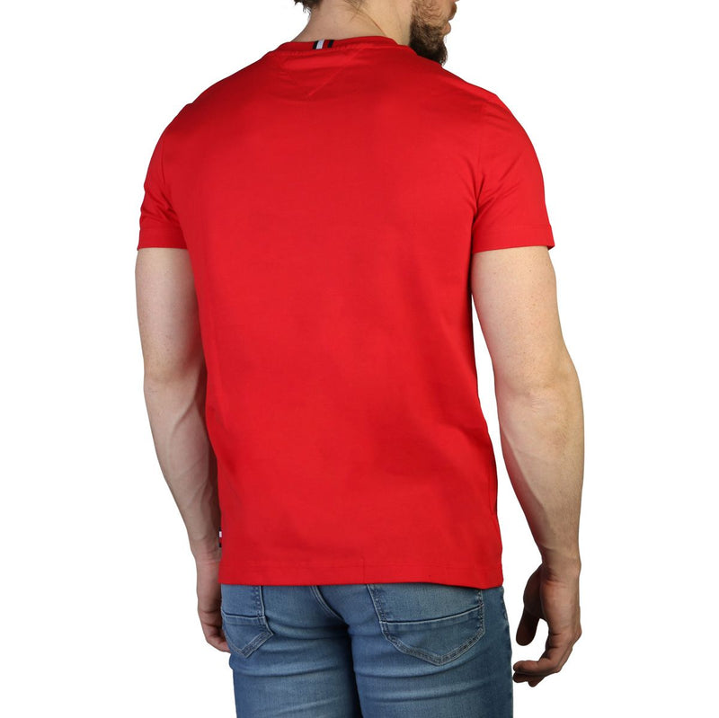 t-shirt rossa Tommy Hilfiger da uomo - maglietta a maniche corte slim