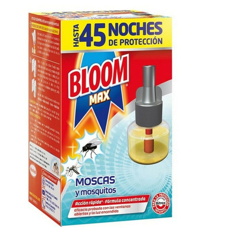 Antizanzare Elettrico Bloom Bloom Max Moscas Mosquitos 45 Notte 1 Unità 18 ml