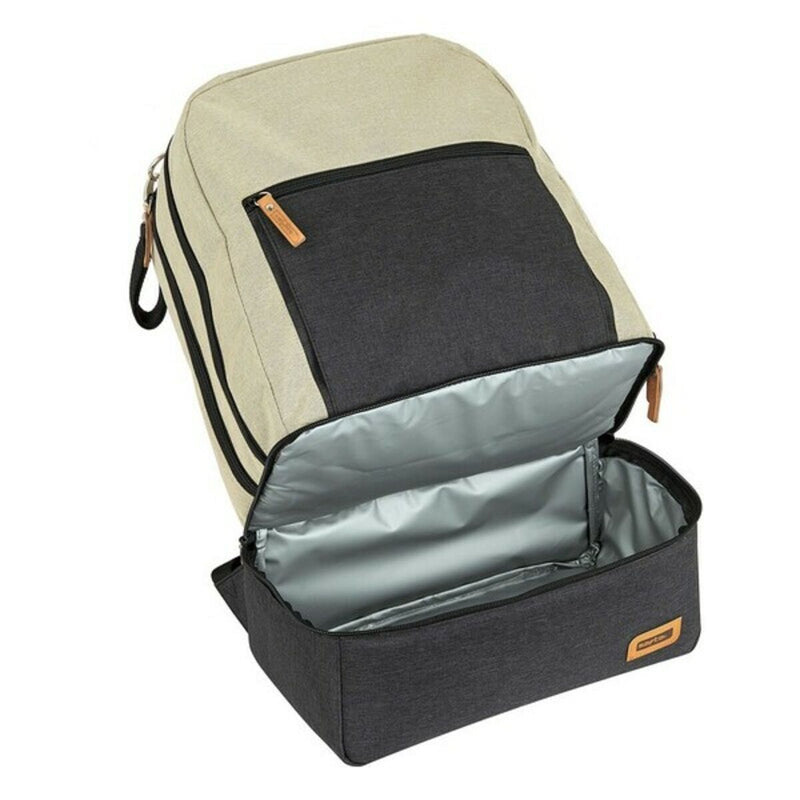 Borsa Sportiva con Portascarpe Safta M883 Beige Grigio scuro 15 L