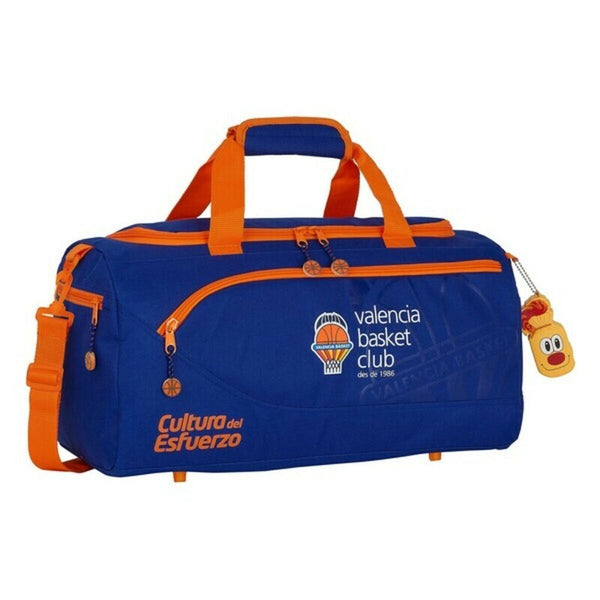 Borsa da Palestra Valencia Basket Azzurro Arancio (50 x 25 x 25 cm)