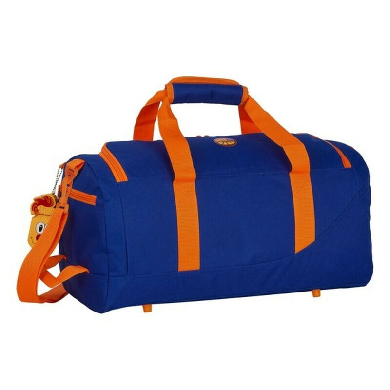 Borsa da Palestra Valencia Basket Azzurro Arancio (50 x 25 x 25 cm)