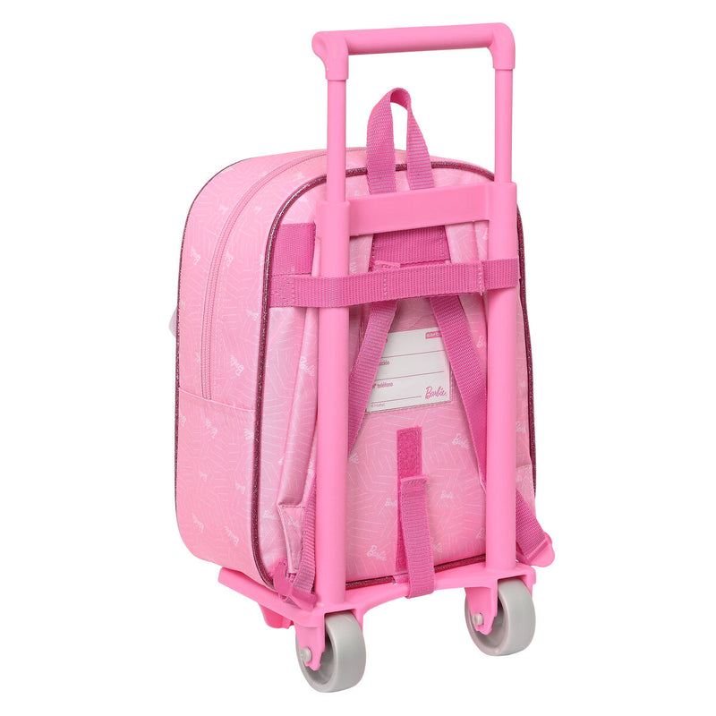 Trolley per la Scuola Barbie Girl Rosa (22 x 27 x 10 cm)