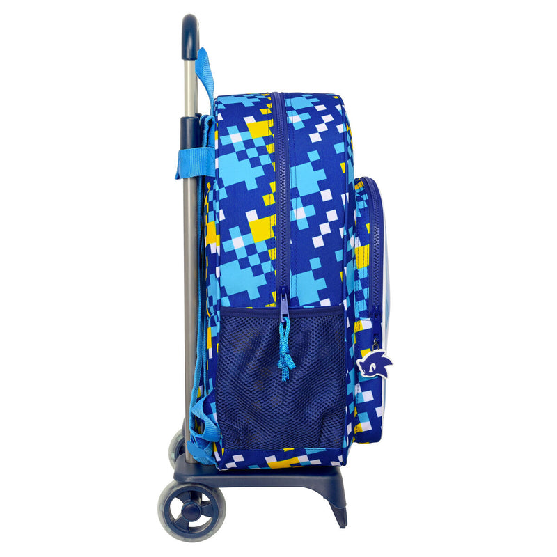 Trolley per la Scuola Sonic Speed Azzurro 33 x 42 x 14 cm