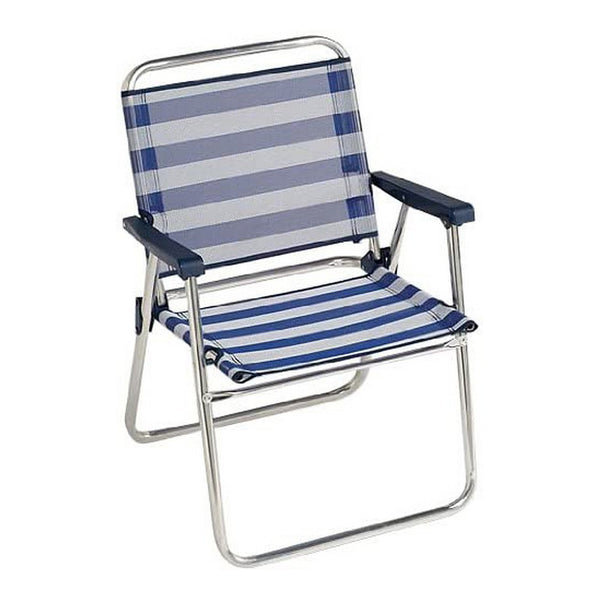 Sedia da Spiaggia 1-63156 Alluminio Fissa A strisce 57 x 78 x 57 cm (57 x 78 x 57 cm)