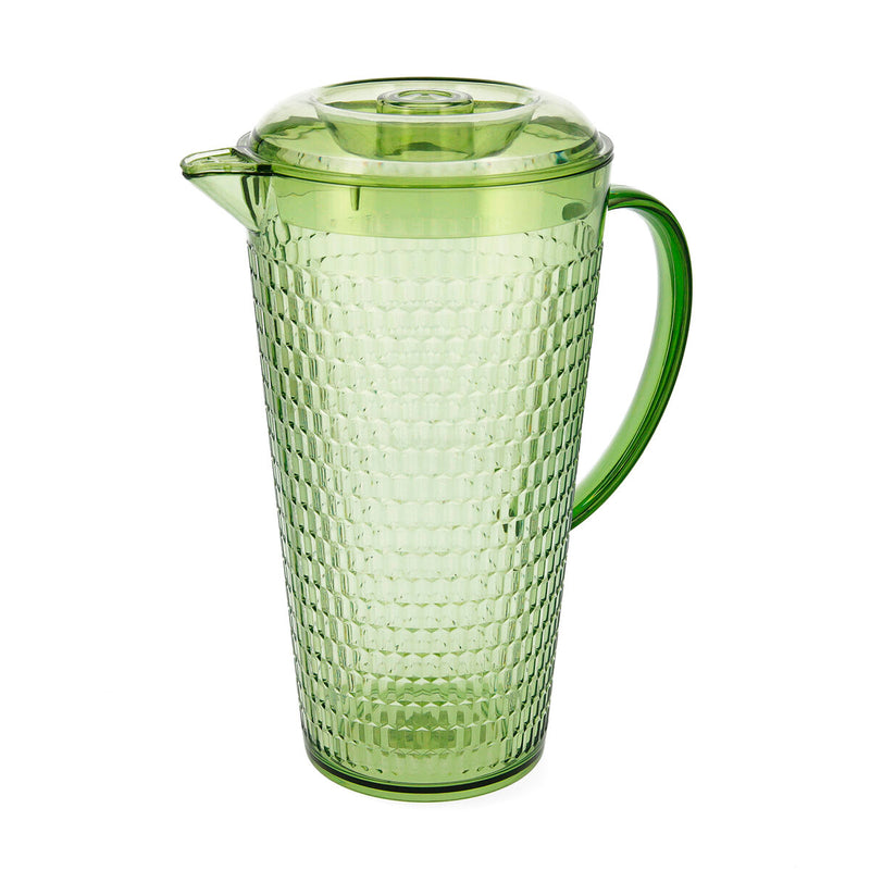 Boccale con Coperchio e Dosatore Quid Viba Verde Plastica (2,4 L)