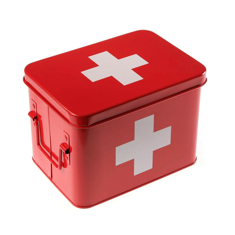 Kit di pronto soccorso Versa Rosso Acciaio (14,3 x 15,7 x 21,5 cm)