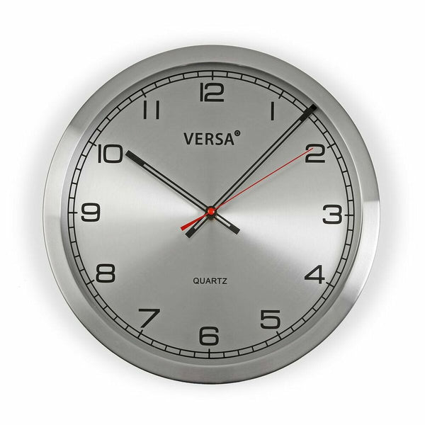 Orologio da Parete Versa Alluminio (4,1 x 30 x 30 cm)