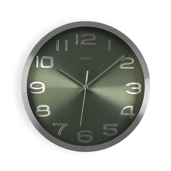 Orologio da Parete Versa Argentato Alluminio (4 x 30 x 30 cm)