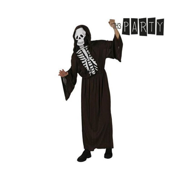 Costume di Halloween per Uomo Adulto da Scheletro Incappucciato della Morte Taglia M-L