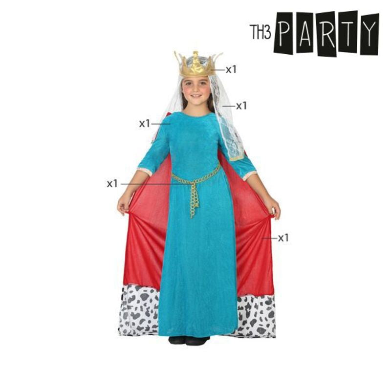 Costume di Carnevale per Bambina Completo da Regina Medievale