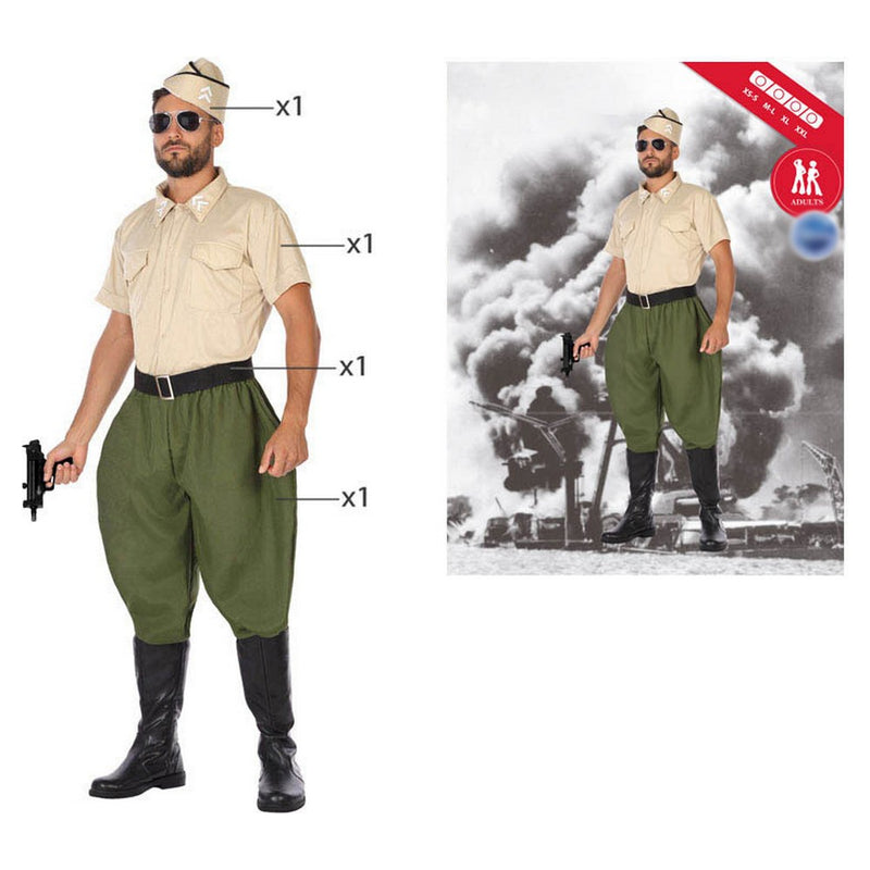 Costume di Carnevale per Uomo da Soldato dell'esercito - Taglia XL