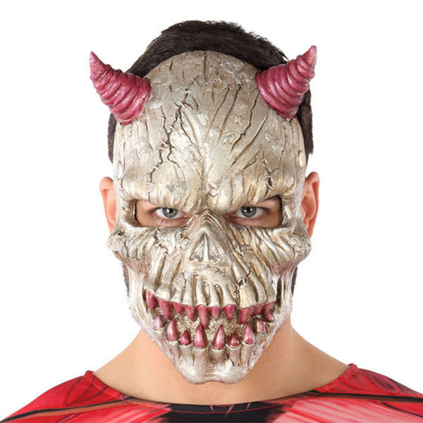 Maschera Halloween Demonio Bianco (21 x 34 cm)