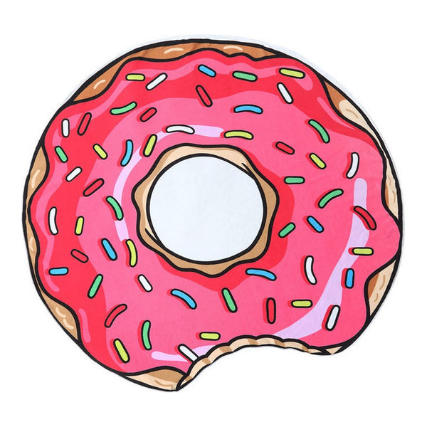 Telo Mare Rotondo a forma di Ciambella Donut (Diametro 150 cm)