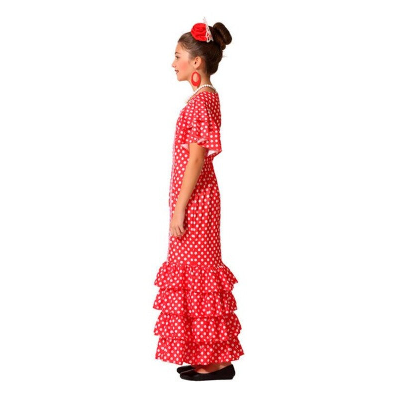 Costume di Carnevale per Bambina da Ballerina Spagnola di Flamenco