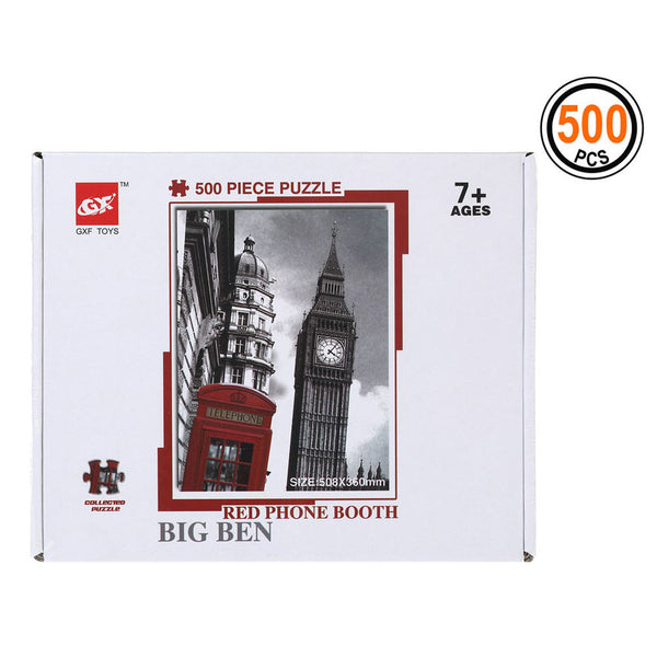 Puzzle 500 Pezzi per Adulti e Ragazzi - Panorama Londra con Big Ben