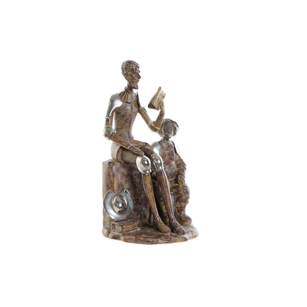 Statuetta Soprammobile Don Chisciotte e Sancio Panza in Resina 30,5 cm