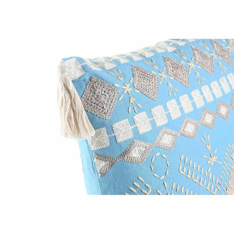 Cuscino DKD Home Decor 40 x 15 x 40 cm Azzurro Bianco