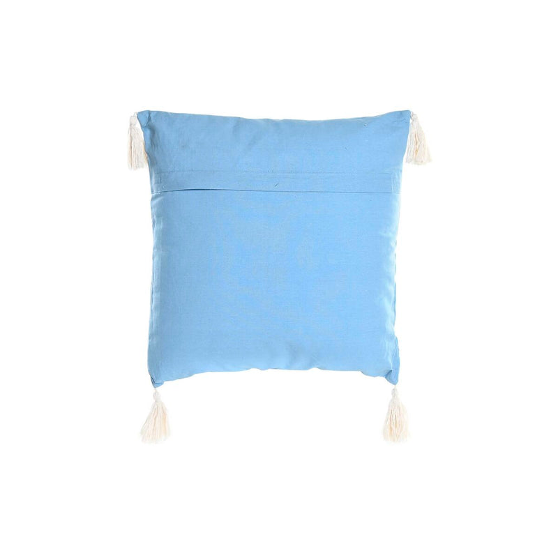 Cuscino DKD Home Decor 40 x 15 x 40 cm Azzurro Bianco