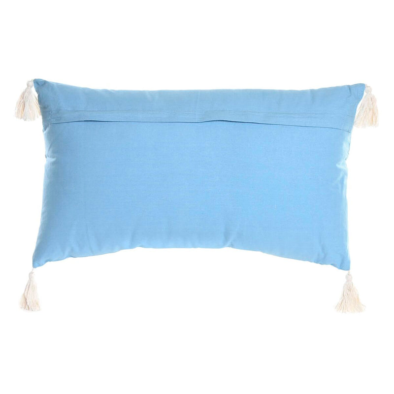 Cuscino DKD Home Decor 60 x 15 x 35 cm Azzurro Bianco