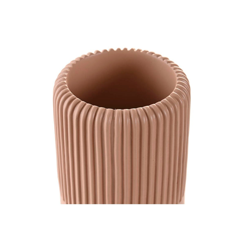 Bicchiere DKD Home Decor 7 x 7 x 11 cm Cemento Terracotta