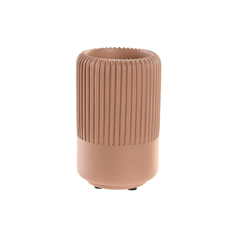 Bicchiere DKD Home Decor 7 x 7 x 11 cm Cemento Terracotta