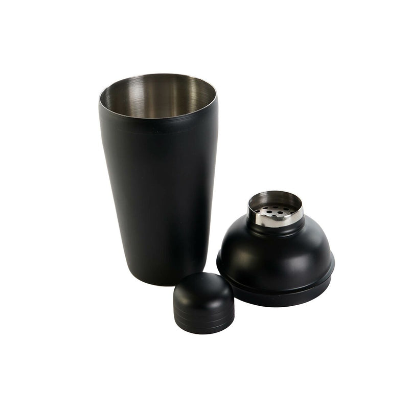 Set da Cocktail DKD Home Decor Nero Acciaio inossidabile 500 ml 8 x 8 x 20 cm