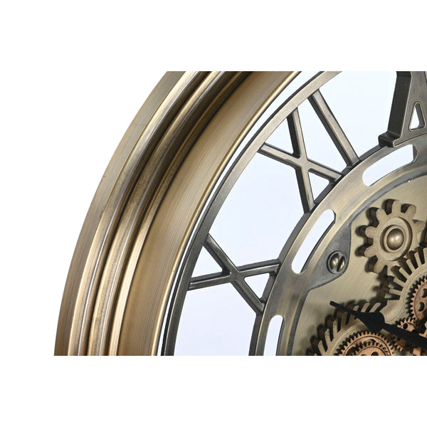 Orologio da Parete Home ESPRIT Dorato Cristallo Ferro 80 x 10 x 86 cm