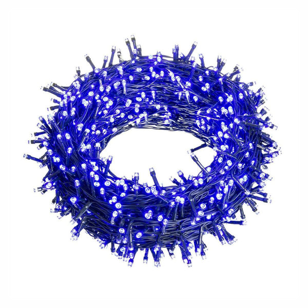 Ghirlanda di Luci LED 25 m Azzurro Bianco 6 W Natale
