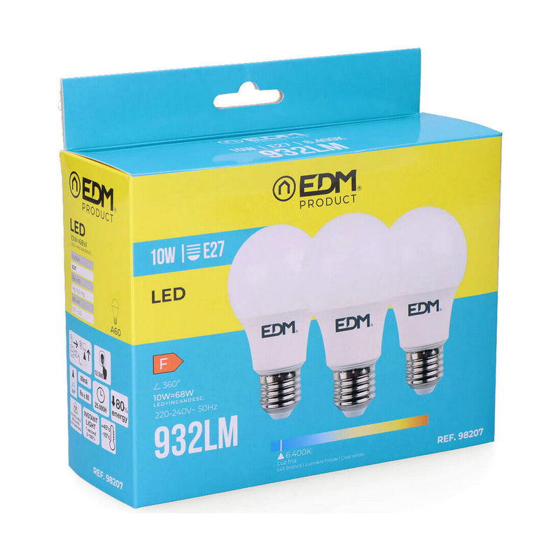 Lampadina LED EDM E27 10 W F 810 Lm (6400K)