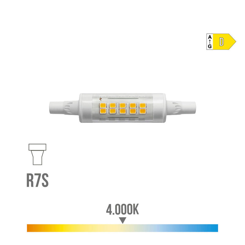 Lampadina LED EDM 5,5 W 4000 K R7s 600 lm Lineare Ø 1,5 x 7,8 cm