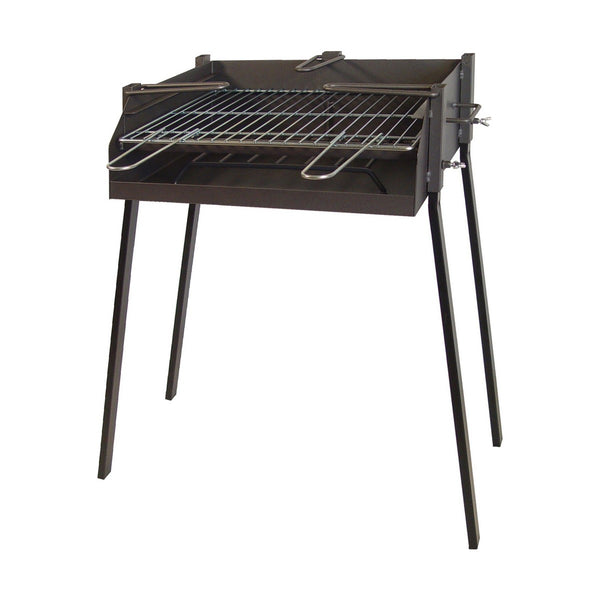 Barbecue da Esterno a Carbone con Griglia - BBQ con 4 Gambe 50 x 40 x 75 cm