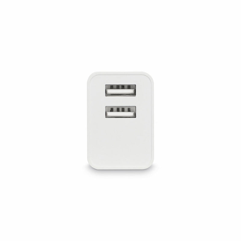 Caricabatterie da Parete KSIX 2 USB 2.4A Bianco