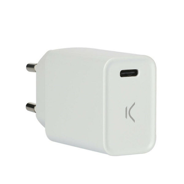 Caricabatterie USB KSIX Bianco