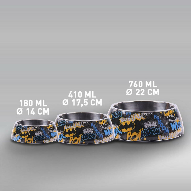 Ciotola per cani Batman 760 ml Melammina Metallo Multicolore