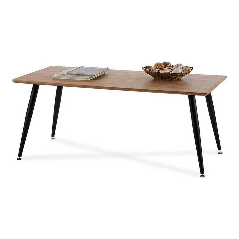 Tavolino da Caffè Nero Legno Marrone Metallo Melammina Legno MDF (60 x 45 x 110 cm)