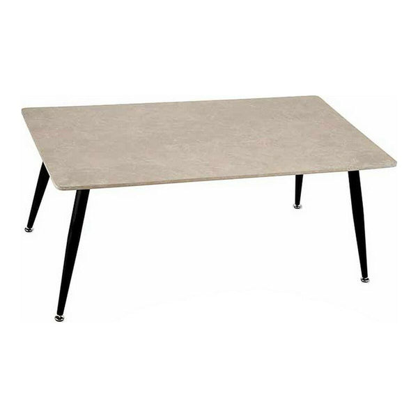 Tavolino da Caffè Nero Bianco Pietra Metallo Melammina DM (60 x 45 x 110 cm)