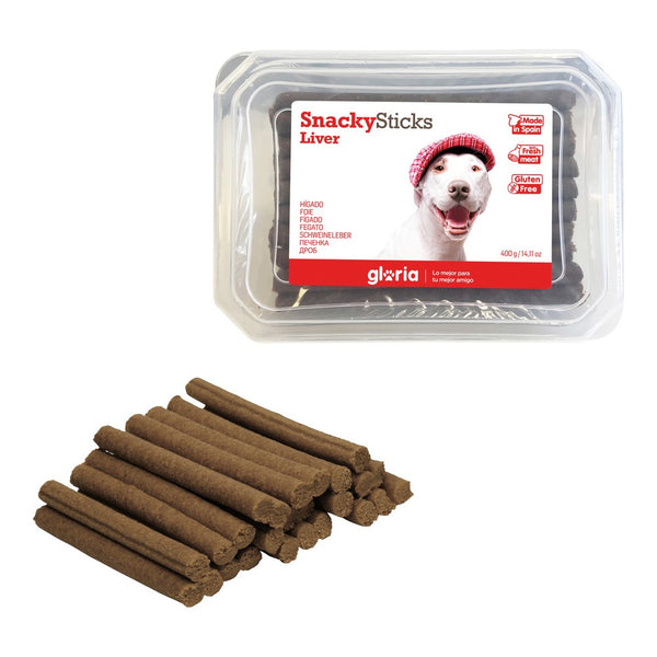 Snack per Cani Gloria Snackys Sticks Fegato (350 g)