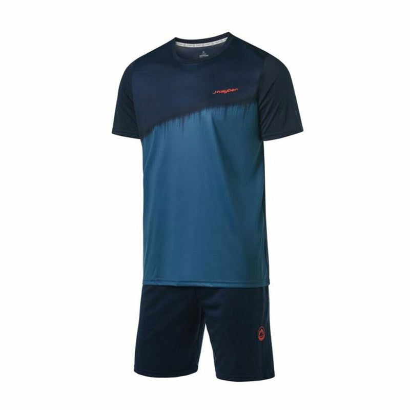 Completo Sportivo Estivo da Uomo T-shirt e Pantaloncini J-Hayber Rain Blu