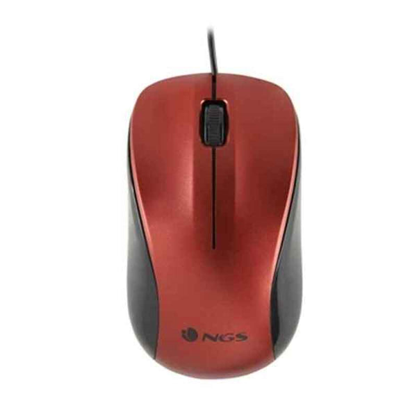 Mouse Ottico Mouse Ottico NGS WIRED 1200 DPI Rosso