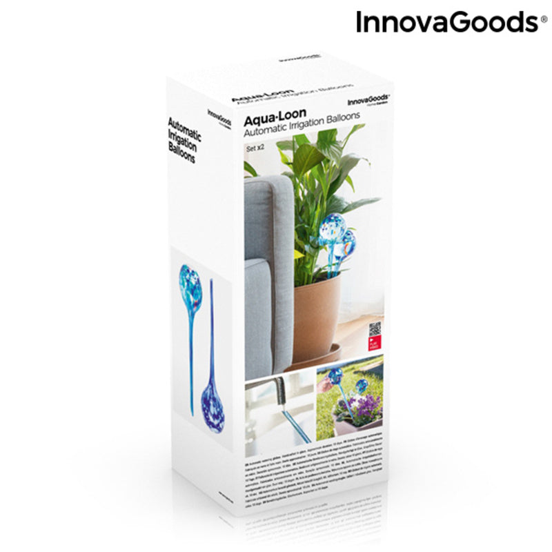 set da 2 Palline di Irrigazione Automatica per annaffiare le Piante Aqua·loon InnovaGoods