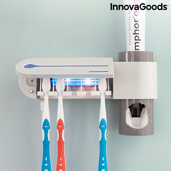 Acquista Porta spazzolino sterilizzatore per spazzolino a luce UV Spremi  dentifricio automatico Dispenser per spazzolino sterilizzatore a luce UV
