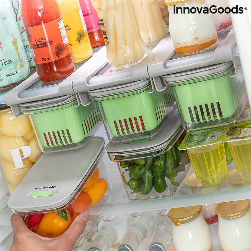 Contenitore per Alimenti applicabile al ripiano del frigorifero