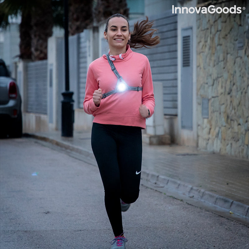Imbracatura da Running Sportiva con Luci a LED per sportivi Jogging Footing